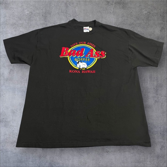 Vintage Bad Ass Coffee T-Shirt - Picture 1 of 4